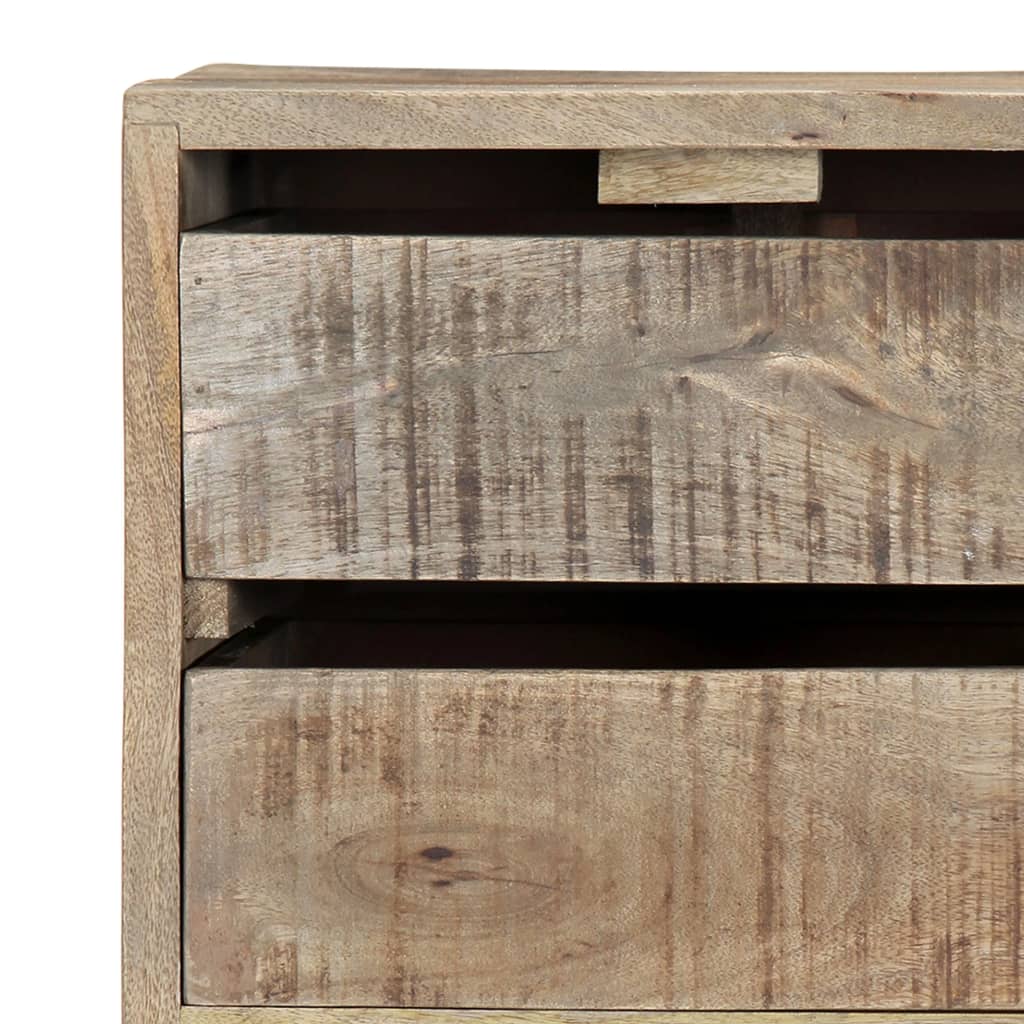 Aparador de madera maciza de mango 140x30x60 cm