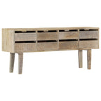 Aparador de madera maciza de mango 140x30x60 cm