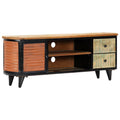 Mueble para TV de madera maciza reciclada 120x30x45 cm