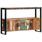Aparador de madera maciza reciclada 120x30x75 cm
