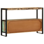 Aparador de madera maciza reciclada 120x30x75 cm