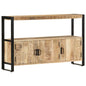 Solid mango wood sideboard 120x30x75 cm