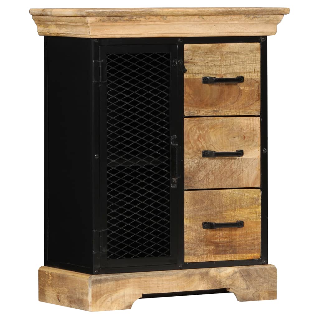Aparador de madera maciza de mango 60x30x75 cm