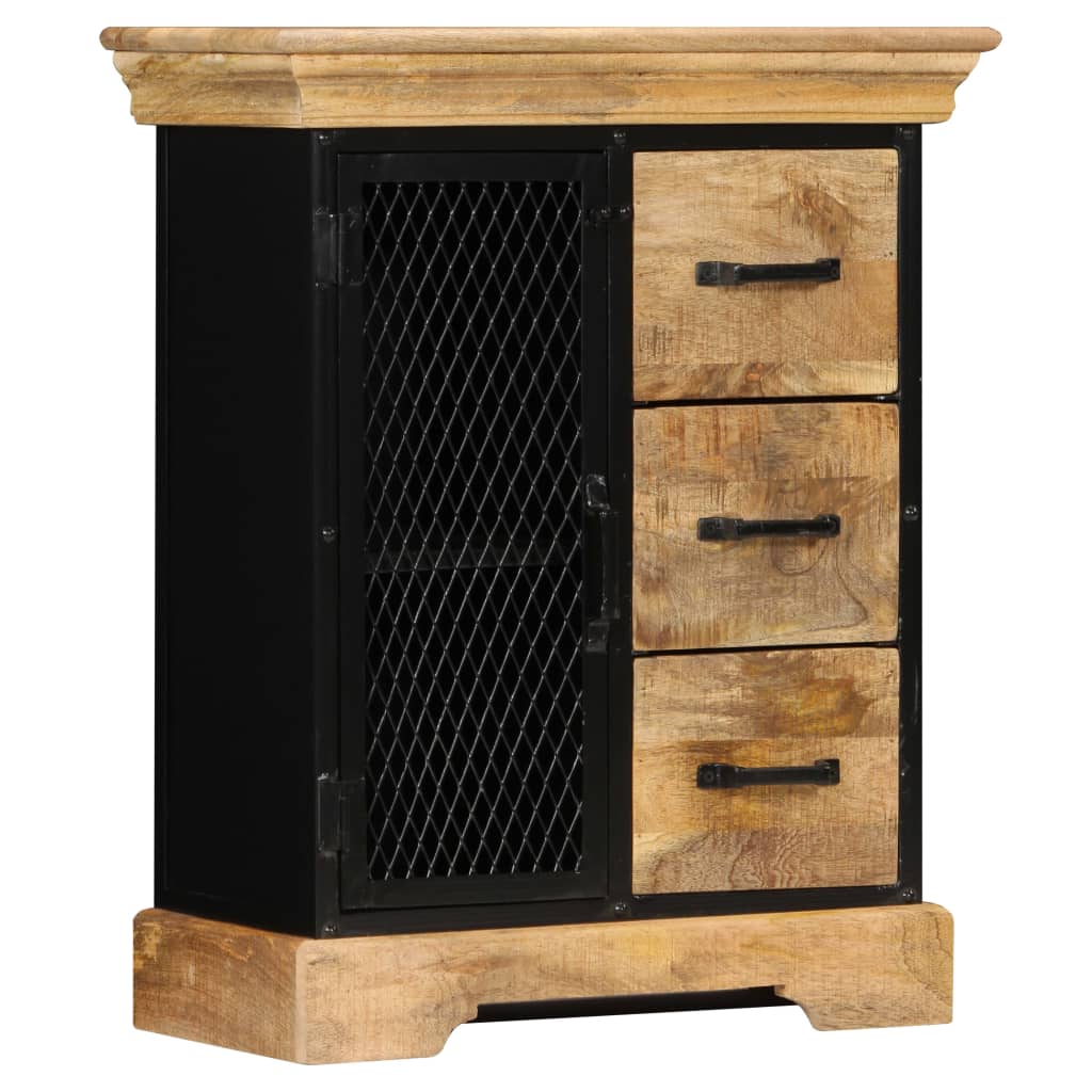 Aparador de madera maciza de mango 60x30x75 cm