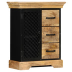 Aparador de madera maciza de mango 60x30x75 cm