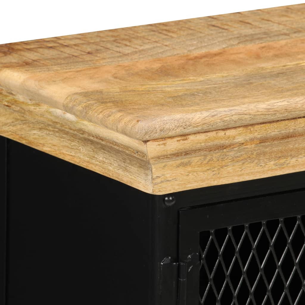 Aparador de madera maciza de mango 60x30x75 cm