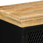 Aparador de madera maciza de mango 60x30x75 cm