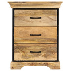 Mueble con cajones madera maciza de mango 60x30x75 cm