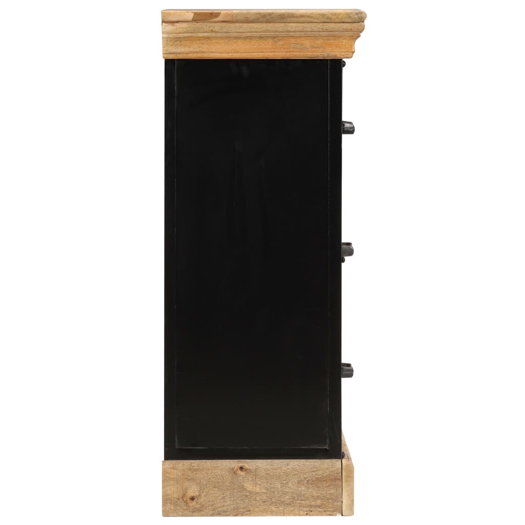 Mueble con cajones madera maciza de mango 60x30x75 cm