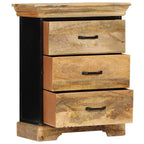 Mueble con cajones madera maciza de mango 60x30x75 cm