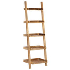 Estantería escalera marrón madera maciza de mango 75x37x205 cm