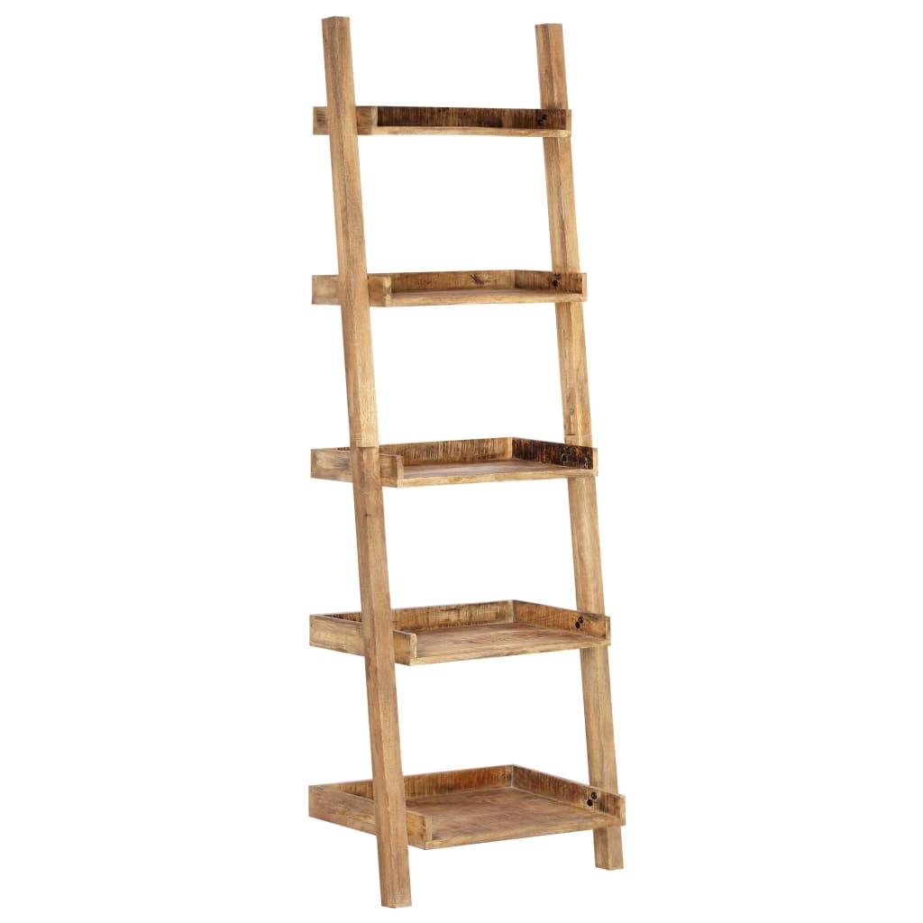 Estantería escalera marrón madera maciza de mango 75x37x205 cm