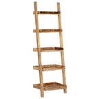 Estantería escalera marrón madera maciza de mango 75x37x205 cm