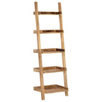 Estantería escalera marrón madera maciza de mango 75x37x205 cm