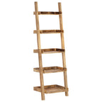Estantería escalera marrón madera maciza de mango 75x37x205 cm
