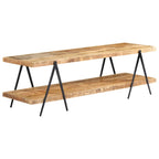 Mueble para TV de madera maciza de mango 160x40x50 cm