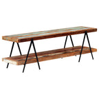Mueble para TV de madera maciza reciclada 160x40x50 cm