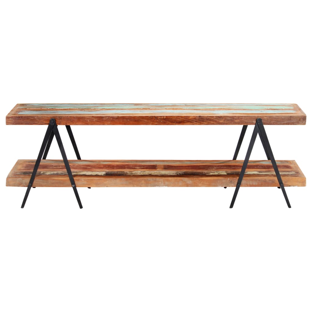 Mueble para TV de madera maciza reciclada 160x40x50 cm