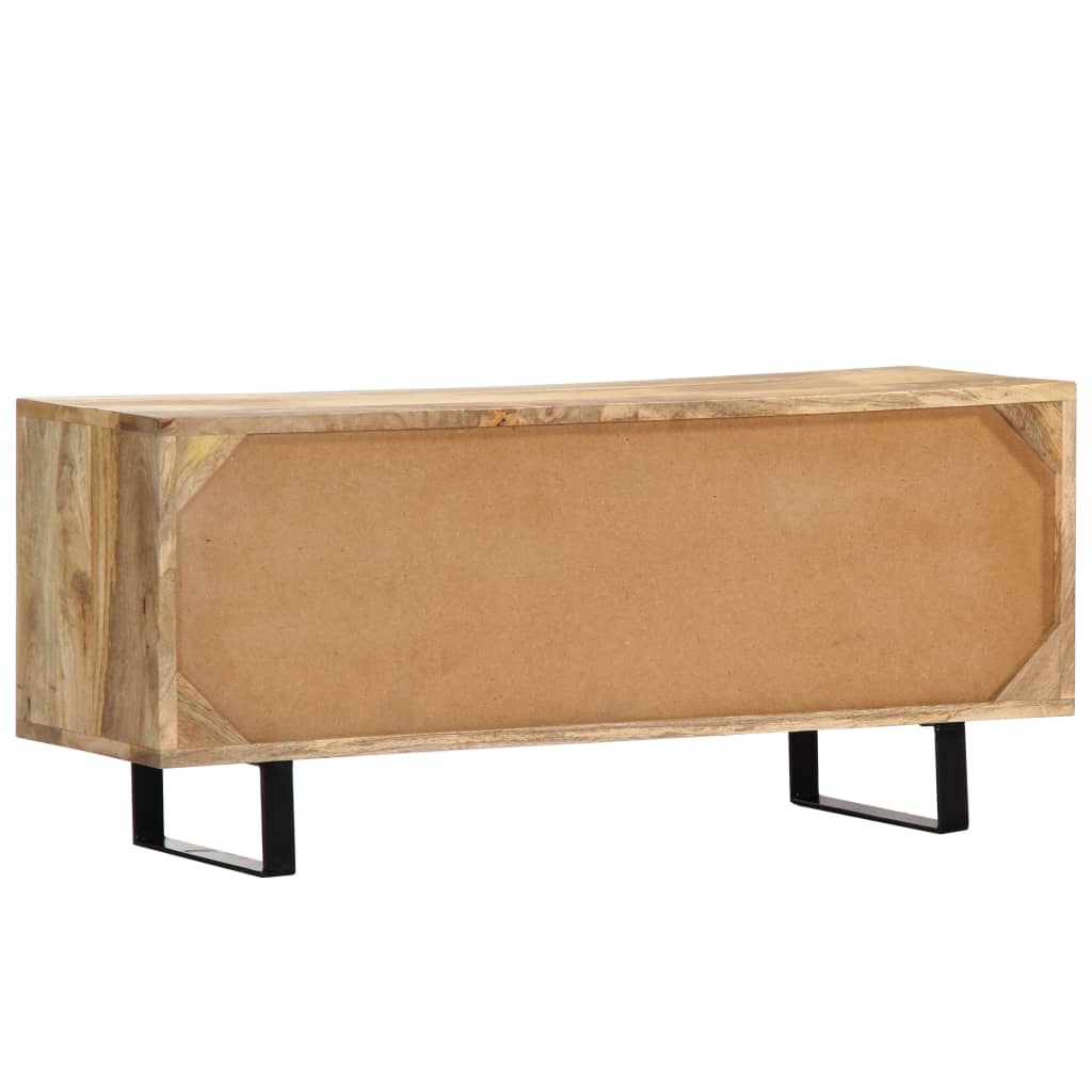 Mueble para TV madera maciza de mango 90x30x40 cm