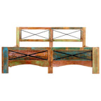 Estructura de cama de madera maciza reciclada 140x200 cm