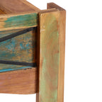 Estructura de cama de madera maciza reciclada 140x200 cm