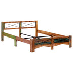 Estructura de cama de madera maciza reciclada 160x200 cm
