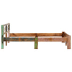 Estructura de cama de madera maciza reciclada 160x200 cm