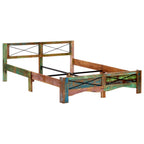 Estructura de cama de madera maciza reciclada 160x200 cm