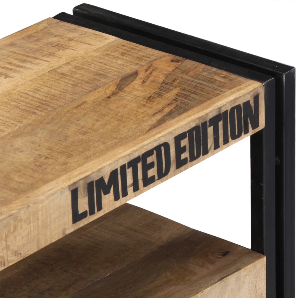 Mueble de TV de madera maciza de mango 100x30x45 cm