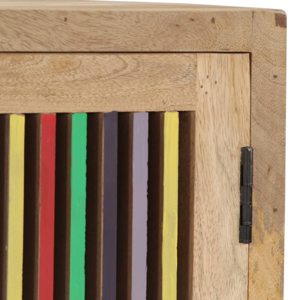 Aparador de madera maciza de mango 100x30x75 cm