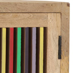 Aparador de madera maciza de mango 100x30x75 cm