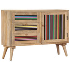 Aparador de madera maciza de mango 100x30x75 cm