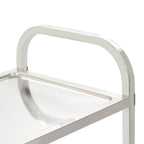 Carrito de cocina de 3 alturas 95x45x83,5 cm acero inoxidable