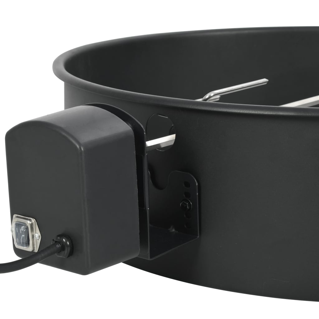 Kit de anillo asador de barbacoa negro 57 cm
