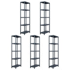 Estantería de plástico 100 kg 60x30x138 cm negro