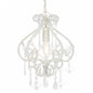 E14 Round White Beaded Ceiling Lamp