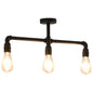 Black 3-bulb E27 Ceiling Light