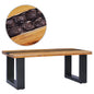 Mesa de centro de madera maciza de teca 40x45 cm
