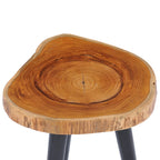 Mesa de centro de madera maciza de teca 40x45 cm