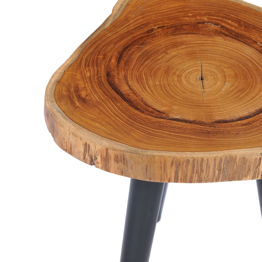 Mesa de centro de madera maciza de teca 40x45 cm