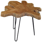 Mesa de centro de madera de teca (60-70)x45 cm