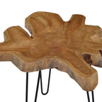 Mesa de centro de madera de teca (60-70)x45 cm