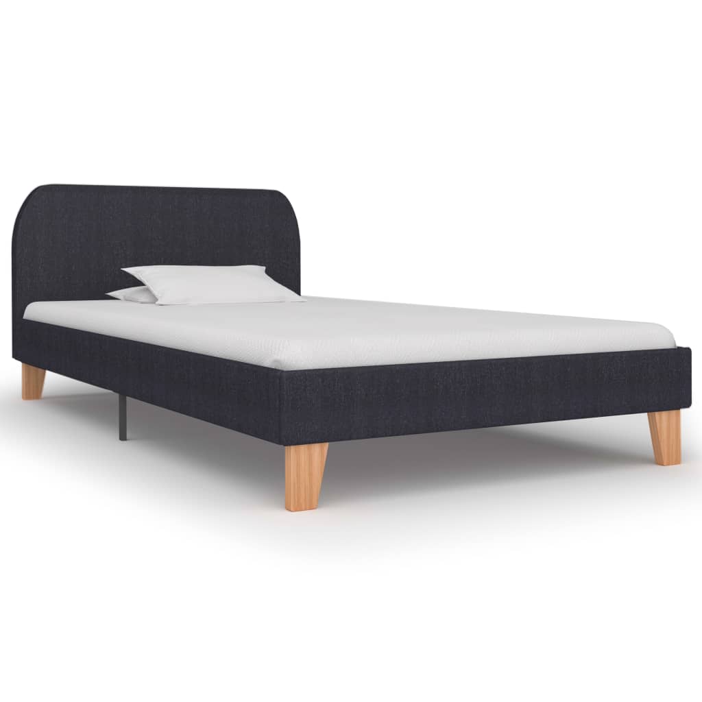 Bed frame without mattress faux leather cappuccino 140x200cm