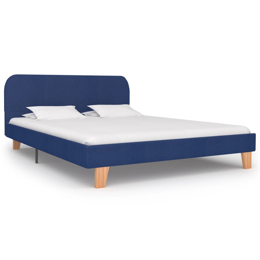 Bed frame without mattress faux leather cappuccino 140x200cm