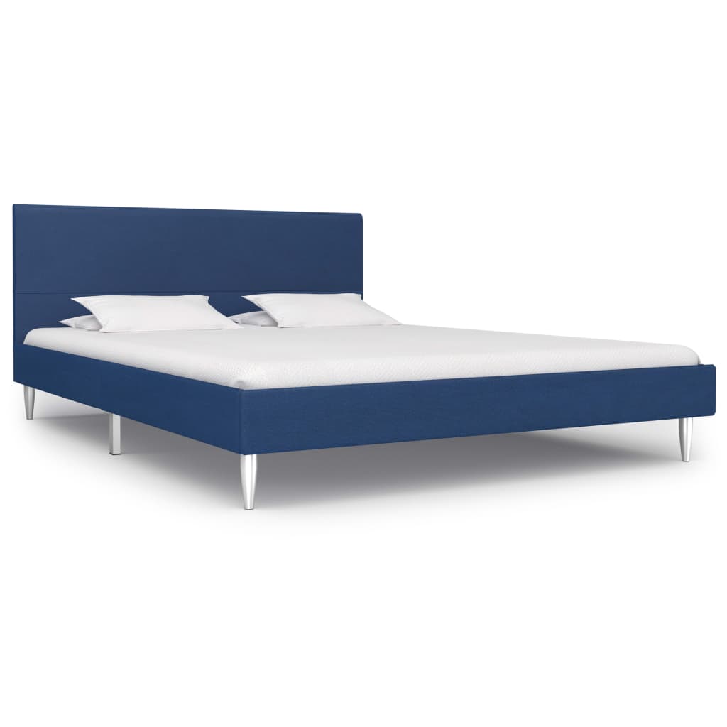 Bed frame without mattress faux leather cappuccino 140x200cm