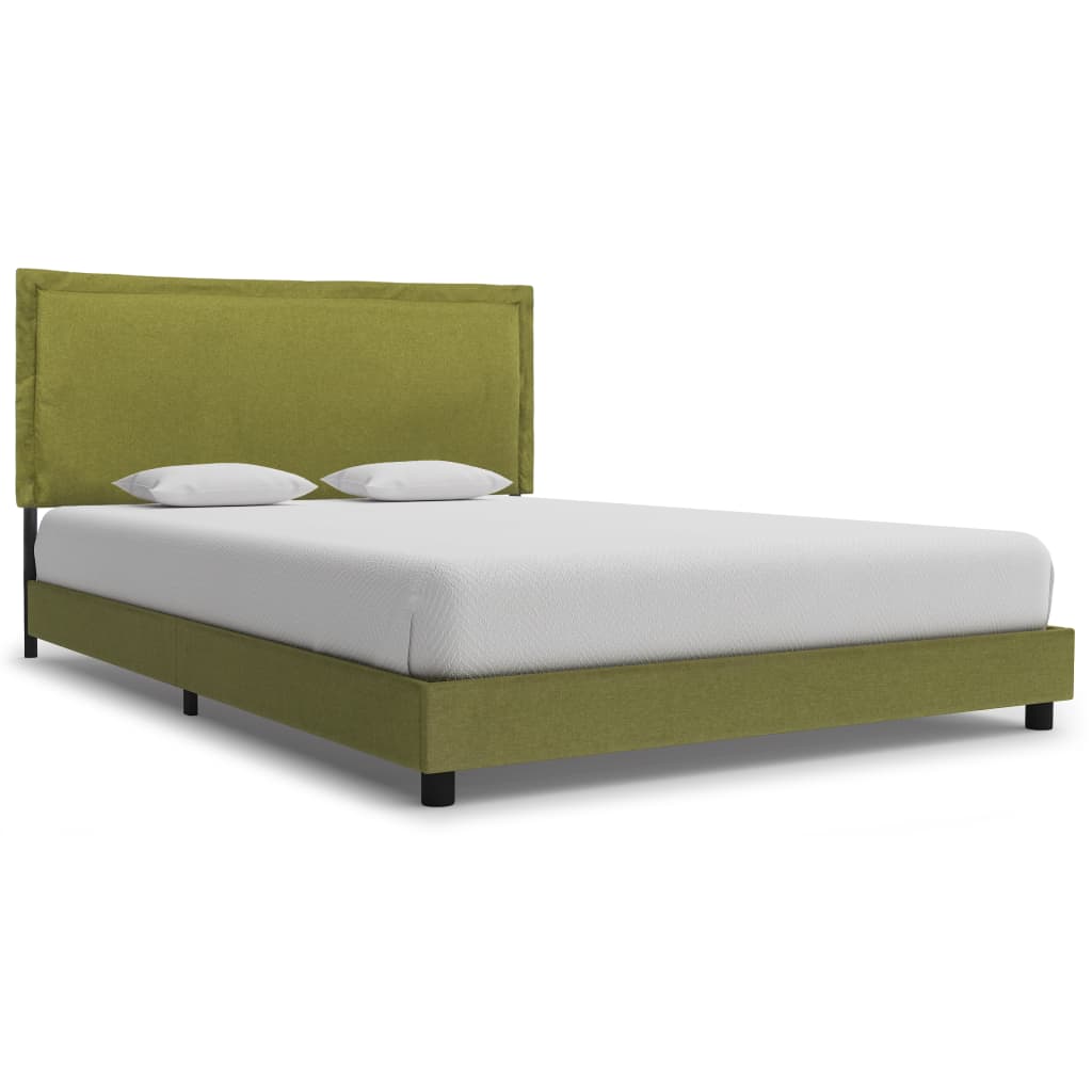 Brown Faux Suede Bed Frame without Mattress 90x200cm
