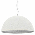 Lámpara colgante blanco y plateado E27 Ø50 cm