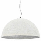 Lámpara colgante blanco y plateado E27 Ø50 cm