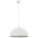 Lámpara colgante blanco y plateado E27 Ø50 cm