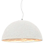 Lámpara colgante blanco y plateado E27 Ø50 cm
